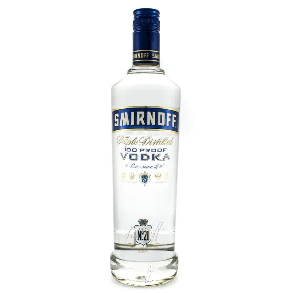 Smirnoff No. 21 Triple Distilled 100 Proof Vodka Bottle