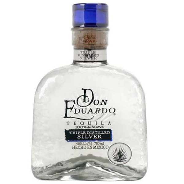 Don Eduardo Silver Tequila Bottle