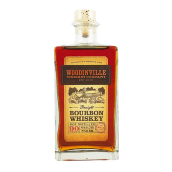 Woodinville 90 Proof 100% Straight Rye Whiskey Bottle